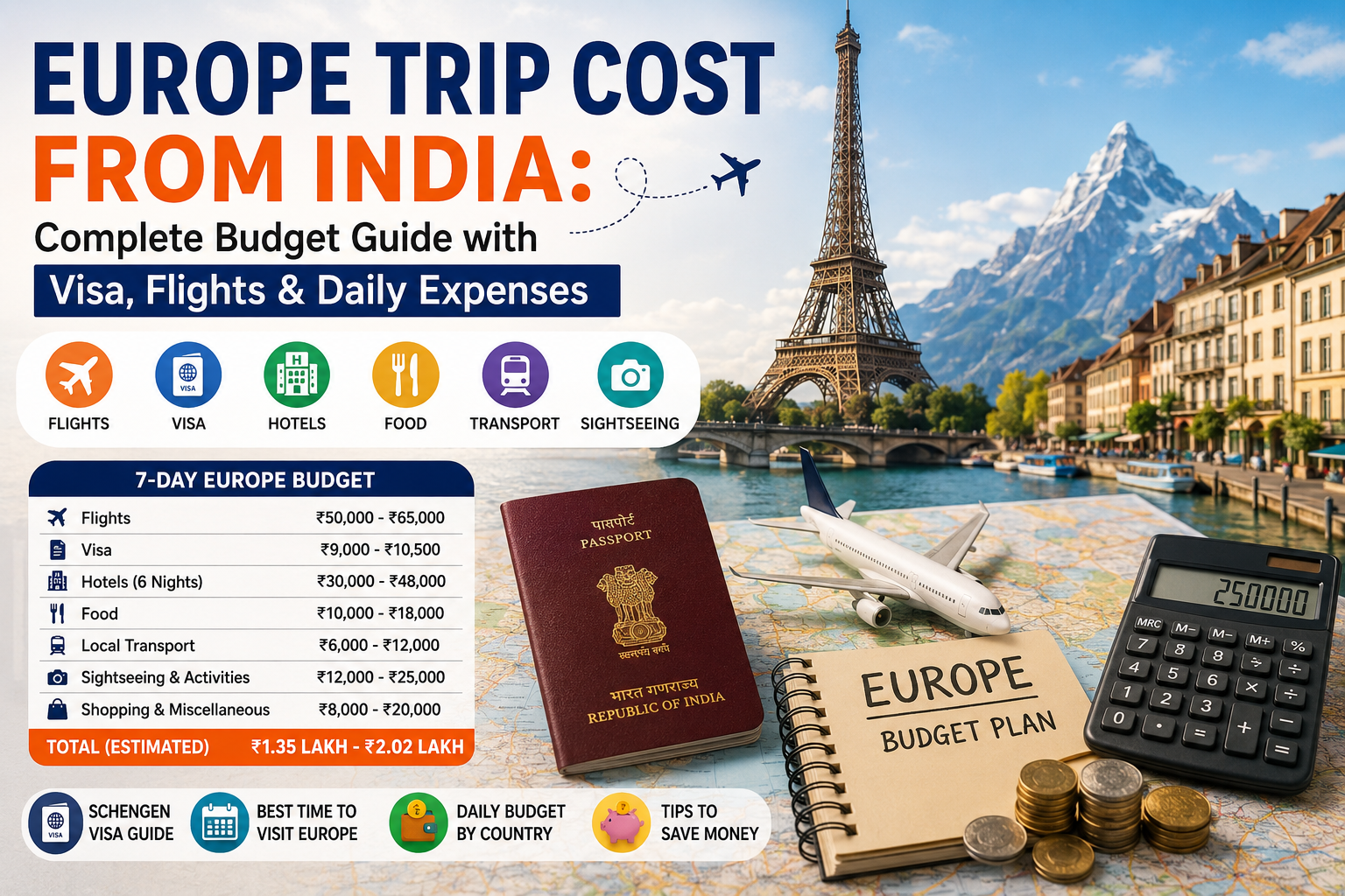 Europe Trip Cost from India: Complete Budget Guide