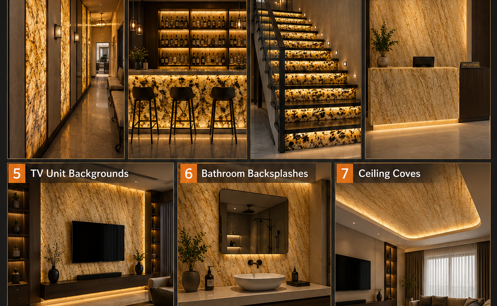 Translucent Stone Veneer in Interior Design