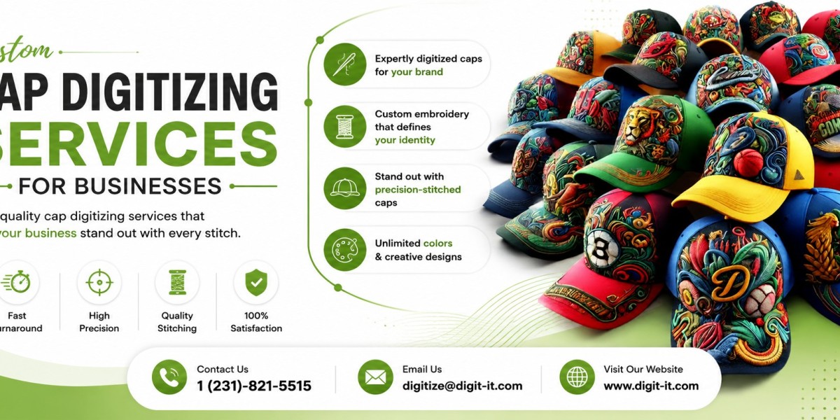 Premium Cap Digitizing for Same Day Fast Services USA