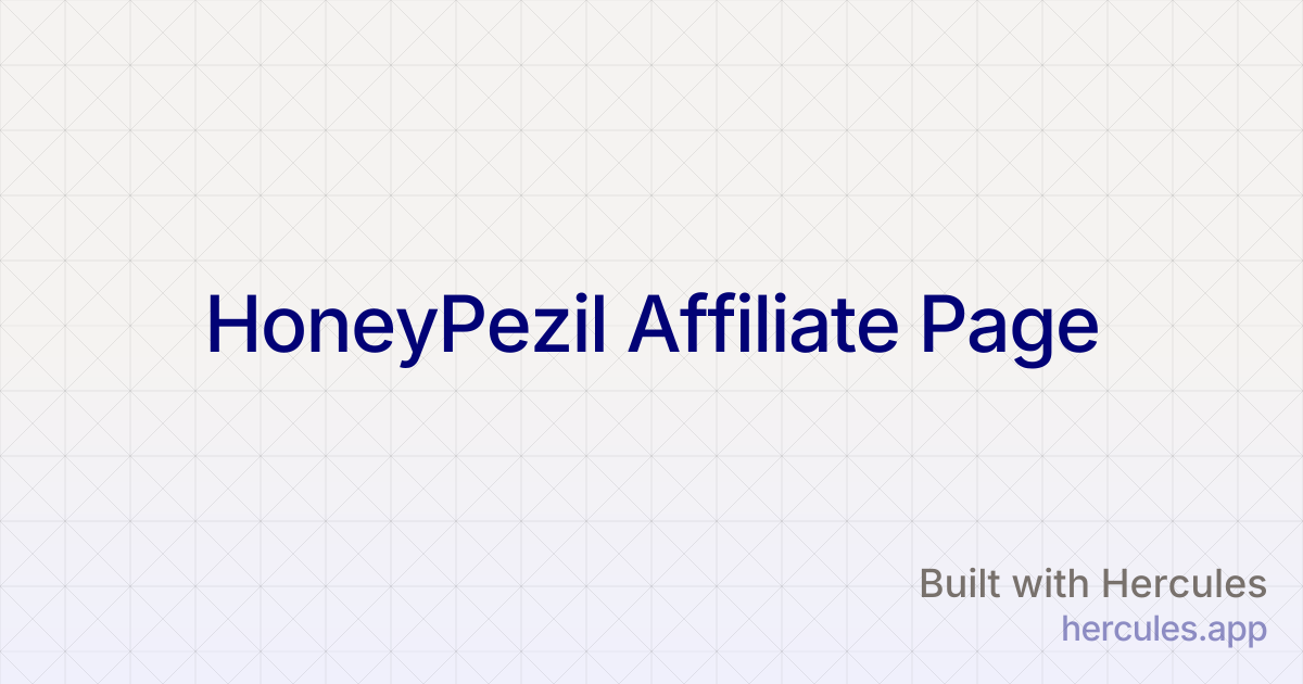 HoneyPezil™ – Support Healthy Circulation, Energy & Daily Vitality