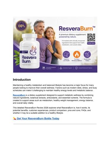 ResveraBurn Review 2026_ Does It Support Healthy Metabolism Goals_