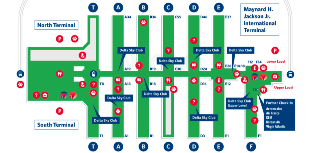 Atlanta Airport (ATL) Map – Terminals, Gates & Navigation Guide