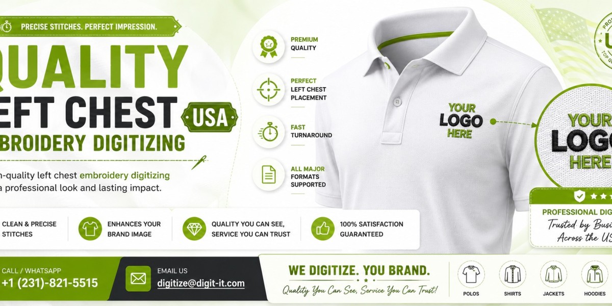 Corporate Polo Logo Digitizing Services Available