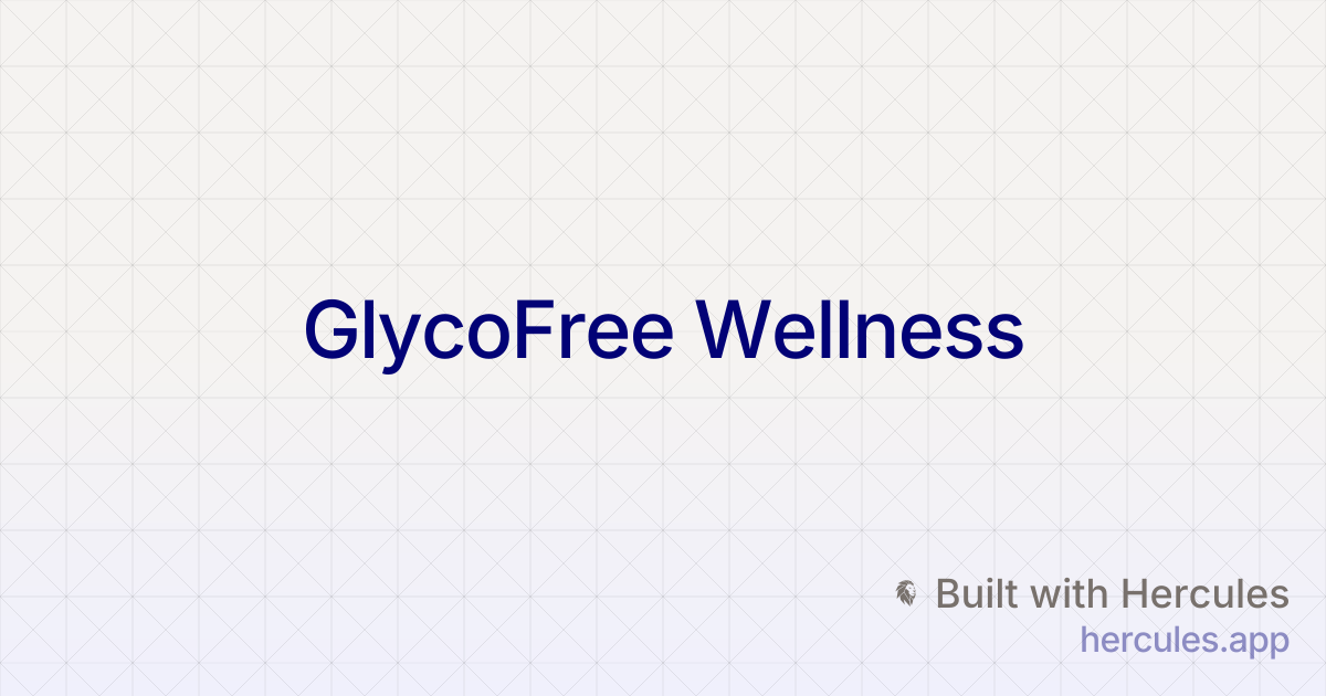 GlycoFree® | Support Healthy Blood Sugar Naturally