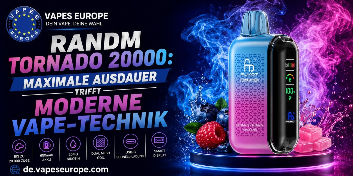 RandM Tornado 20000: Maximale Ausdauer trifft moderne Vape-Technik
