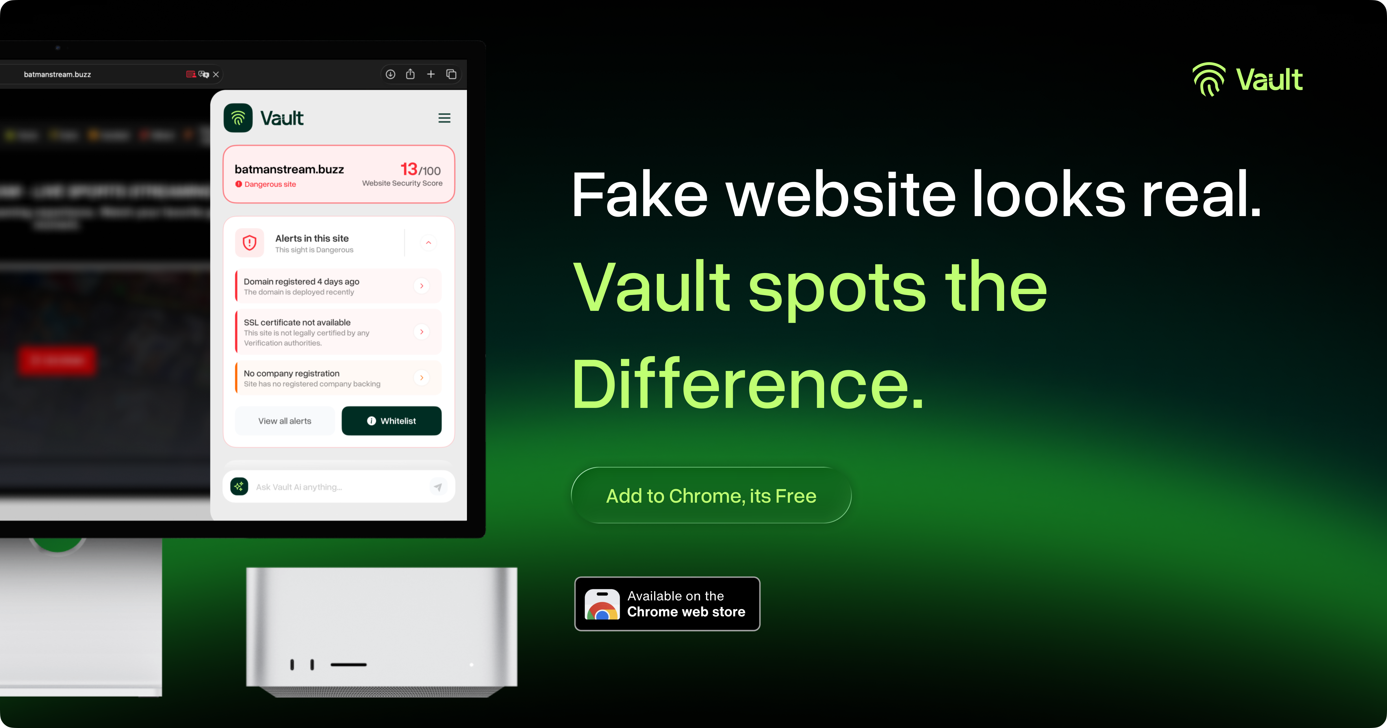 Vault Browser Extension | Secure Web Protection Suite