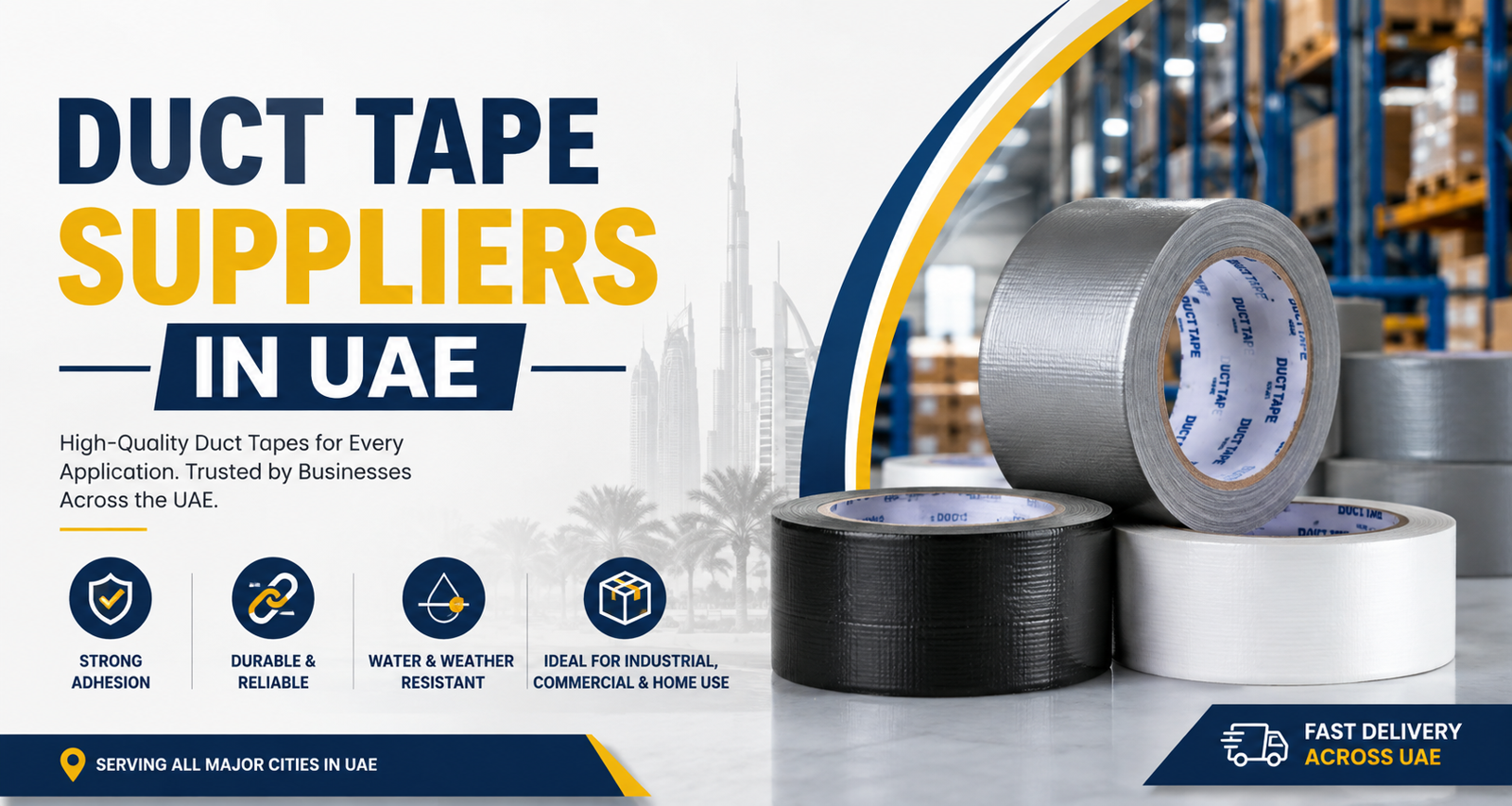 Top Benefits of Working With Duct Tape Suppliers in UAE
