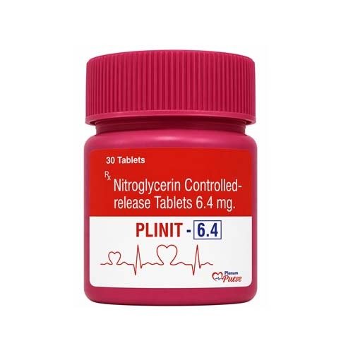 Nitroglycerin Controlled Release Tablets 6.4 mg | Plinit 6.4 - Plenum Biotech
