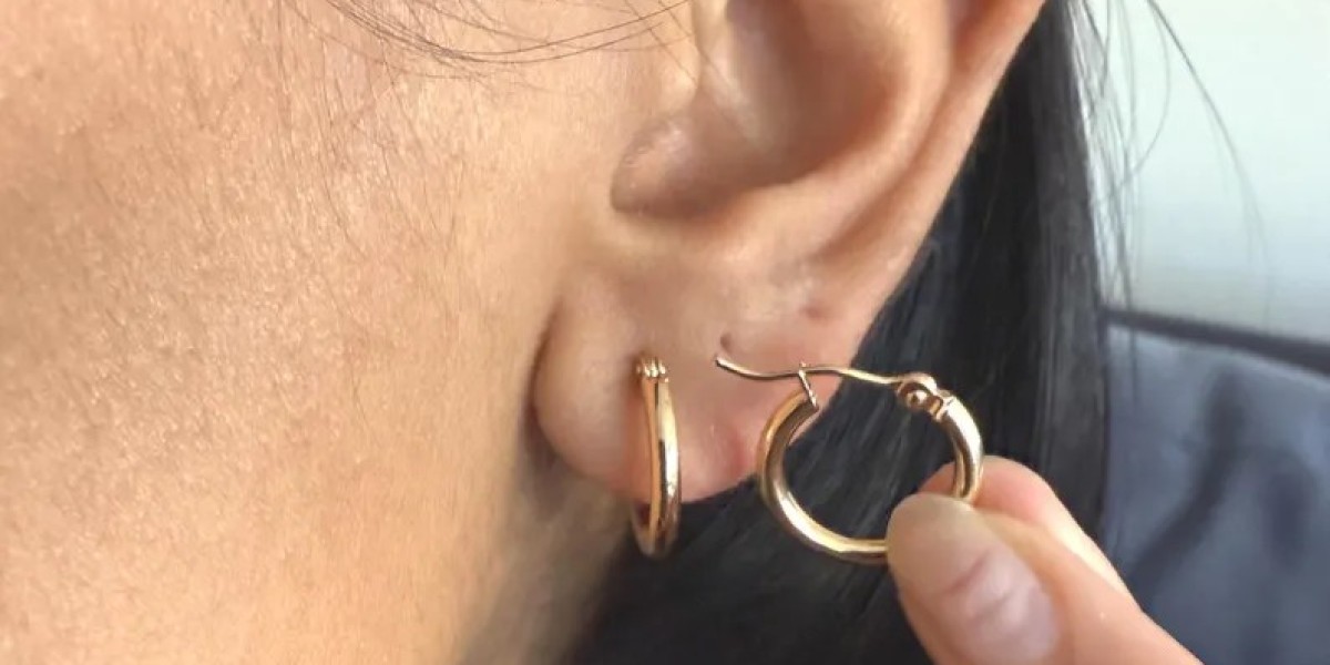 10K Gold Hoop Earrings - Minimalist Thin Small Hoops, Lightweight Everyday Jewelry