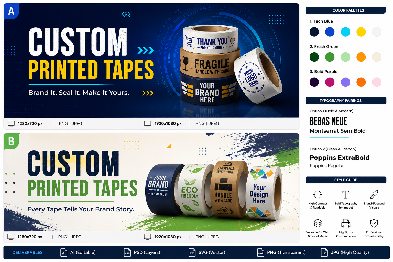 Stand Out in Every Delivery With Custom Printed Tapes