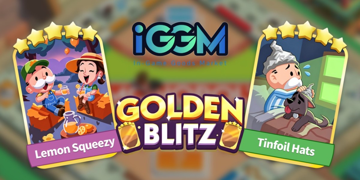 Grab Lemon Squeezy & Tinfoil Hats Cards on IGGM for Monopoly Go Golden Blitz