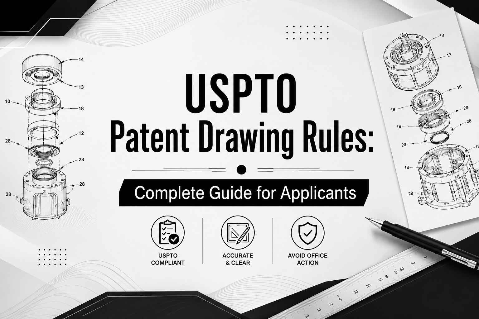 USPTO Patent Drawing Rules: Complete Guide for Applicants